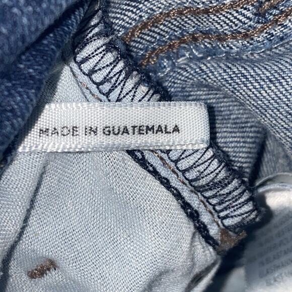 LOFT Modern Skinny Jeans Women's 27/4 Blue Stretch Denim Distressed Low Rise - Picture 12 of 13